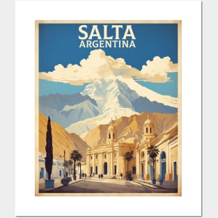 Salta Argentina Vintage Tourism Poster Posters and Art